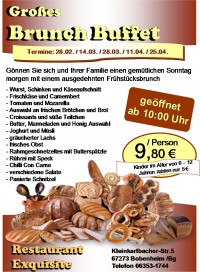 Gro�es Brunch Buffet