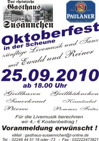 Oktoberfest in der Scheune