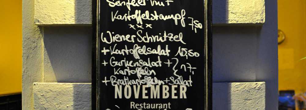 Restaurants in Berlin: November