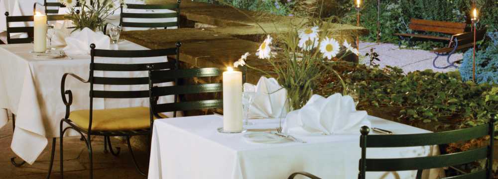 Restaurants in Hartenstein: Feengarten im Romantik Hotel Jagdhaus Waldidyll