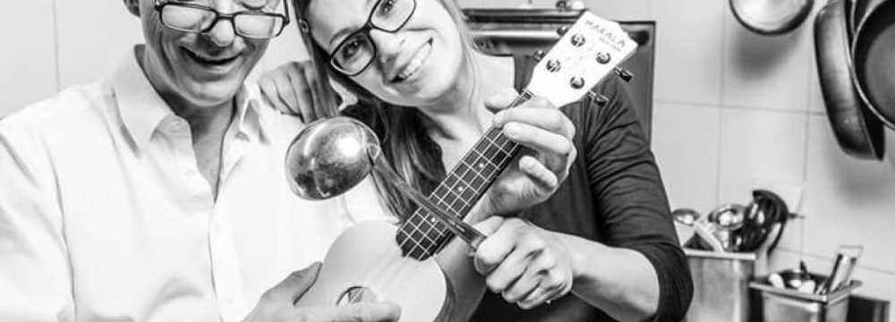 Frau Hopf im Schlo�caf� in T�bingen