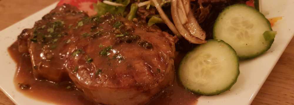 Frau Hopf im Schlo�caf� in T�bingen