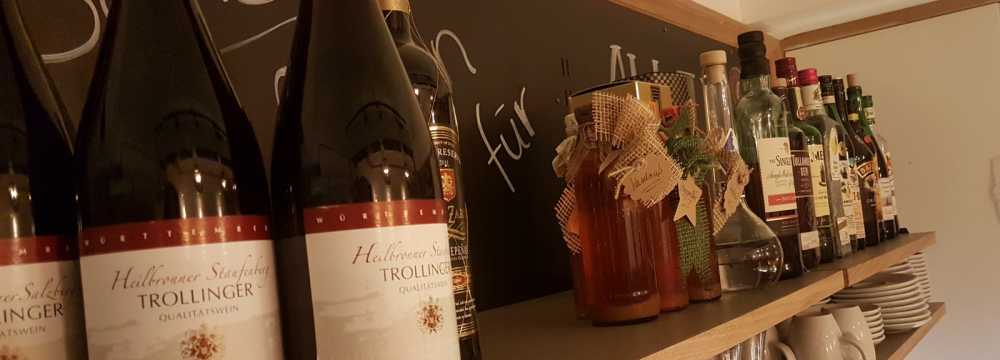 Frau Hopf im Schlo�caf� in T�bingen