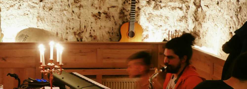 Frau Hopf im Schlo�caf� in T�bingen