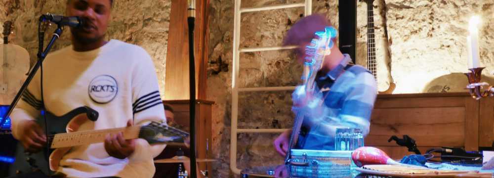 Frau Hopf im Schlo�caf� in T�bingen