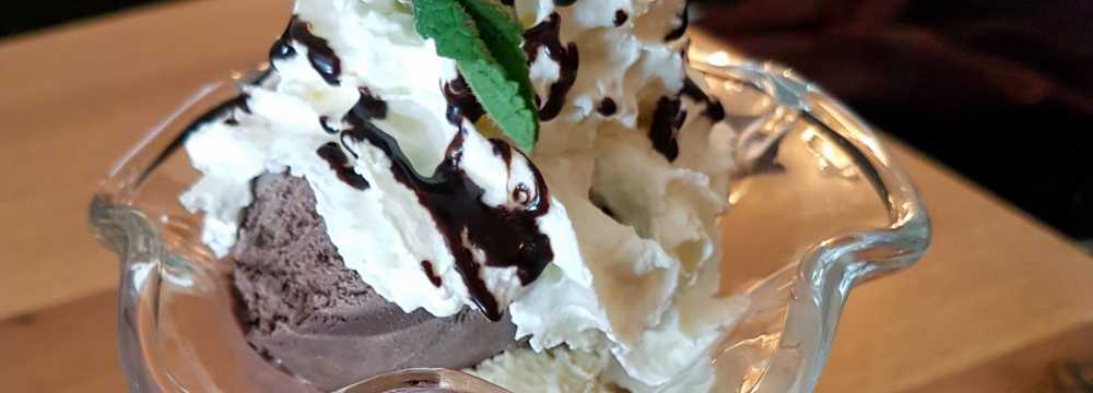 Frau Hopf im Schlo�caf� in T�bingen