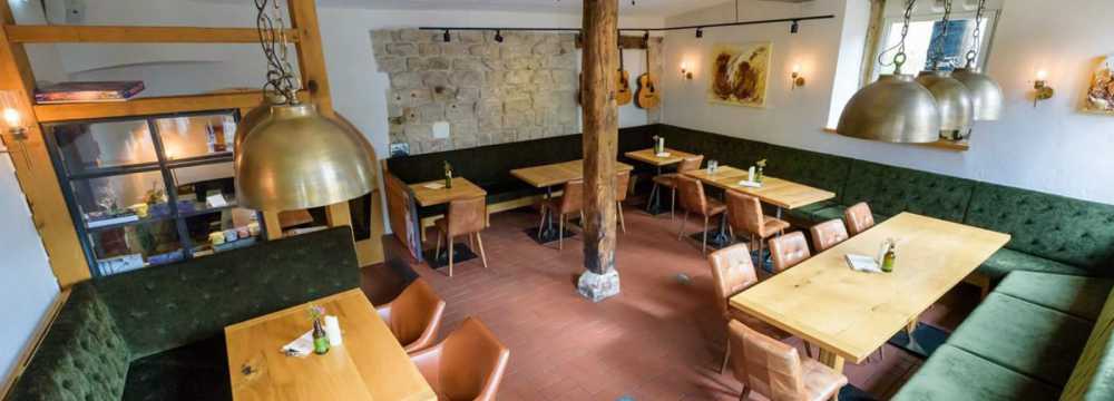 Frau Hopf im Schlo�caf� in T�bingen