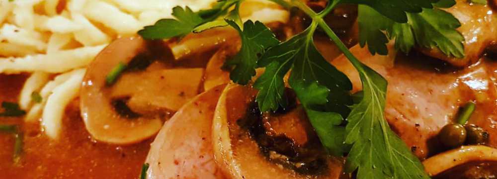 Frau Hopf im Schlo�caf� in T�bingen