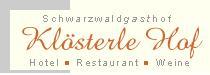 Logo von Restaurant Schwarzwaldgasthof Klsterle Hof in Bad Rippoldsau