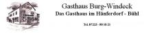 Logo von Restaurant Gasthaus Burg Windeck in Bühl Logo von Restaurant Gasthaus Burg Windeck in Bühl