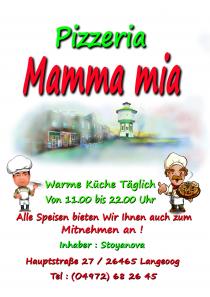 Logo von Restaurant Pizzeria Mamma Mia in Langeoog