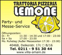 Logo von Restaurant Trattoria Pizzeria Lemone in D�sseldorf