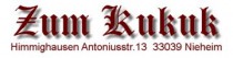Logo von Restaurant Altdeusche Gaststtte Zum Kukuk in Nieheim