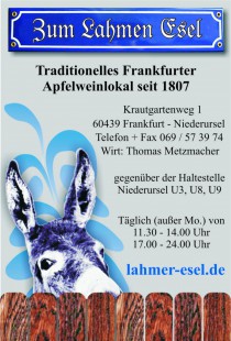 Logo von Restaurant Zum Lahmen Esel in Frankfurt am Main