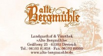 Logo von Restaurant Alte Bergmhle in Dreieich