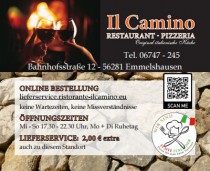 Logo von Restaurant Ristorante Pizzeria Il Camino in Emmelshausen