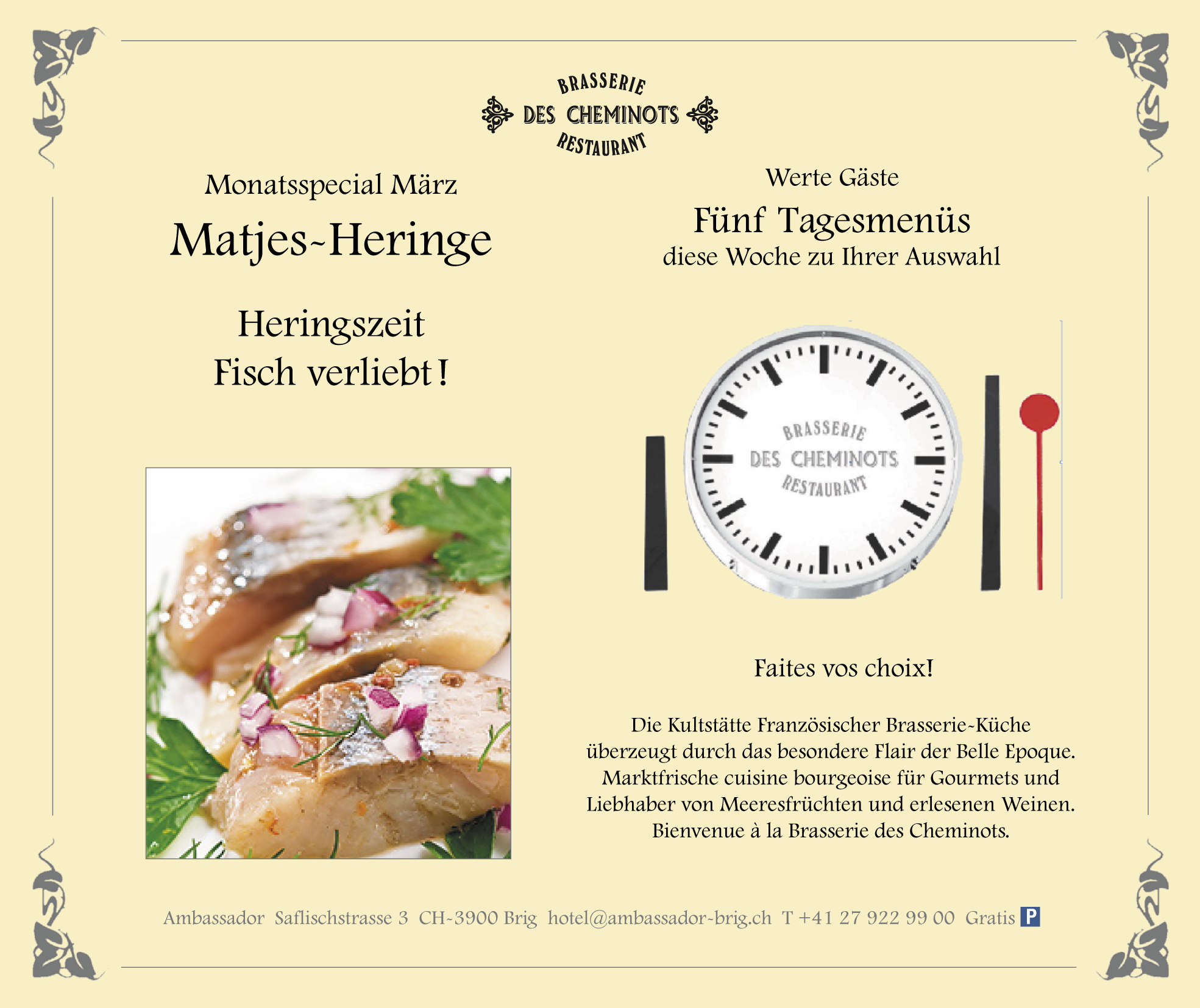 Matjes-Heringe Heringszeit: Fisch verliebt !