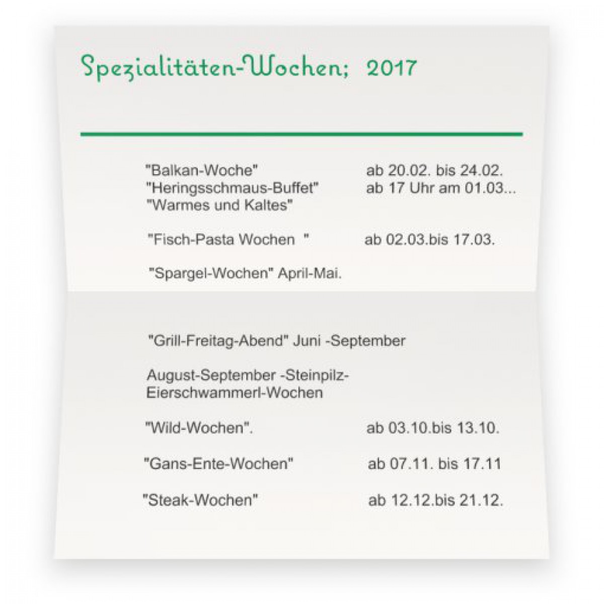 Spargelwochen