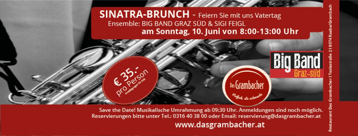 SINATRA-BRUNCH IM GRAMBACHER MIT BIG BAND GRAZ SÜD