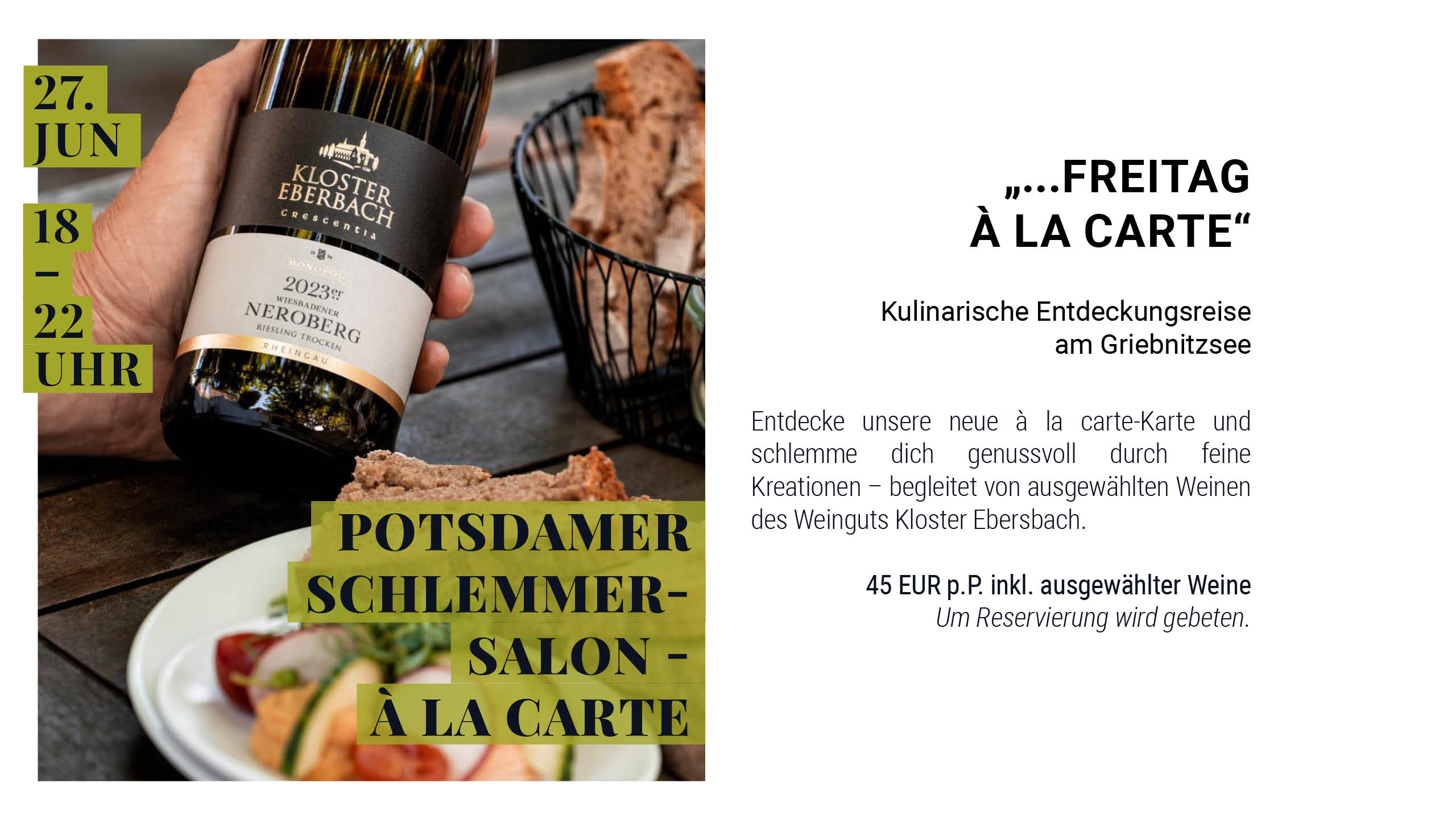 Erstklassige Weine & Genussküche im Schlemmersalon