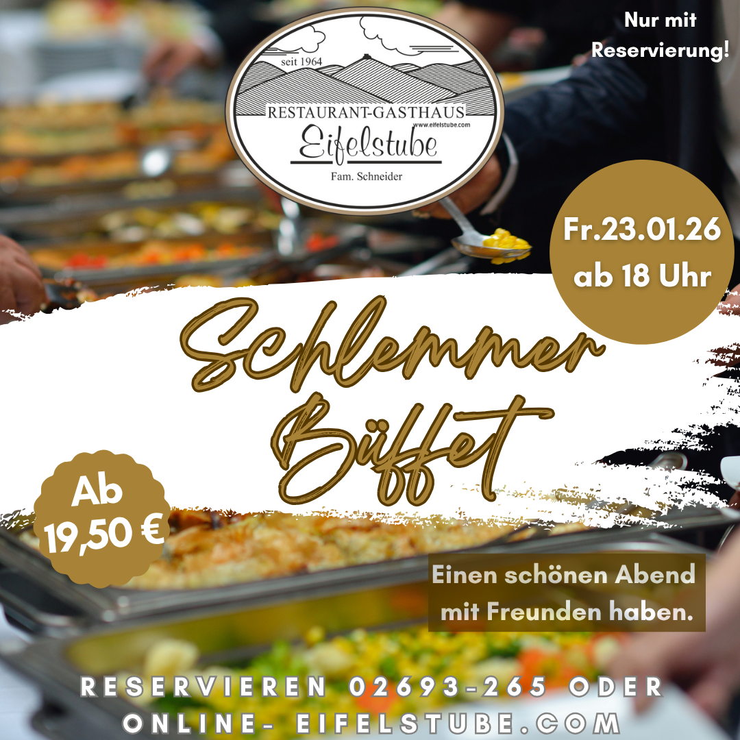 Schlemmer Büffet in der Eifelstube Rodder