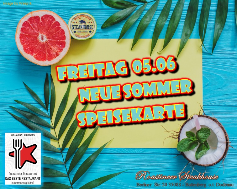 Sommer Speisekarte
