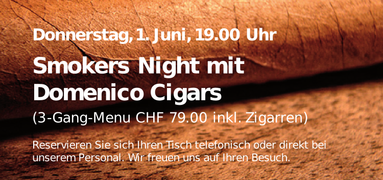 Smorkers Night mit Domenico Cigars