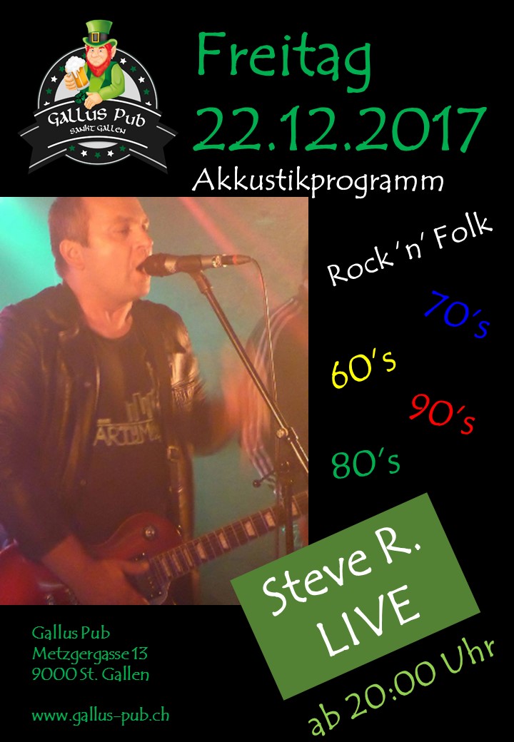 Steve R. Accoustic Programm Live