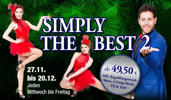 Simply the Best 2 – Weihnachtsshow im Dresden 1900
