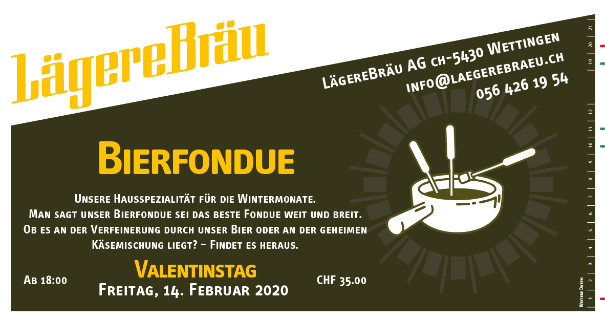 Bierfondue am Valentinstag