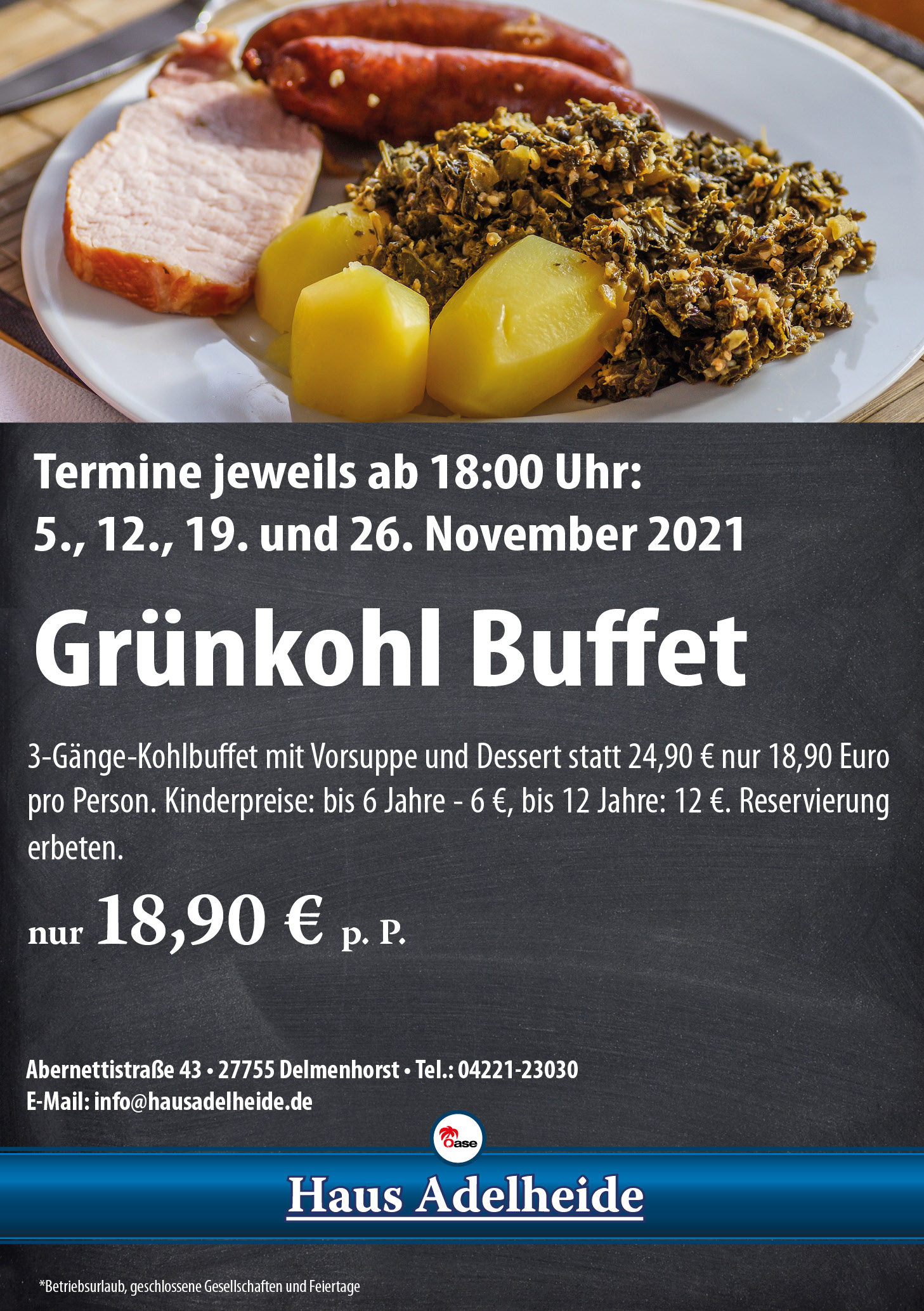 Grünkohl Buffet