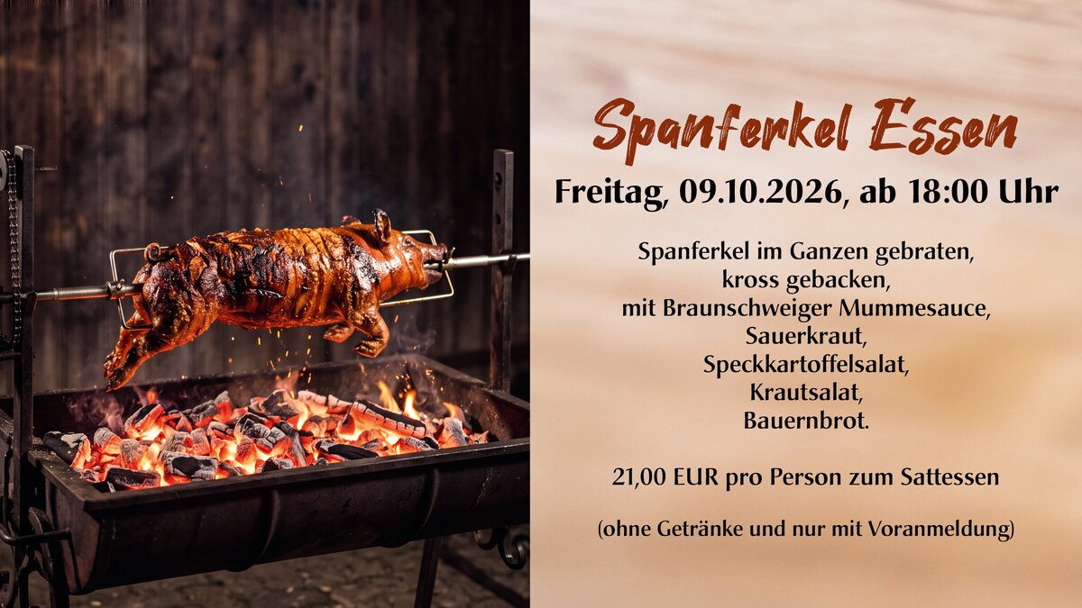 Spanferkel Essen