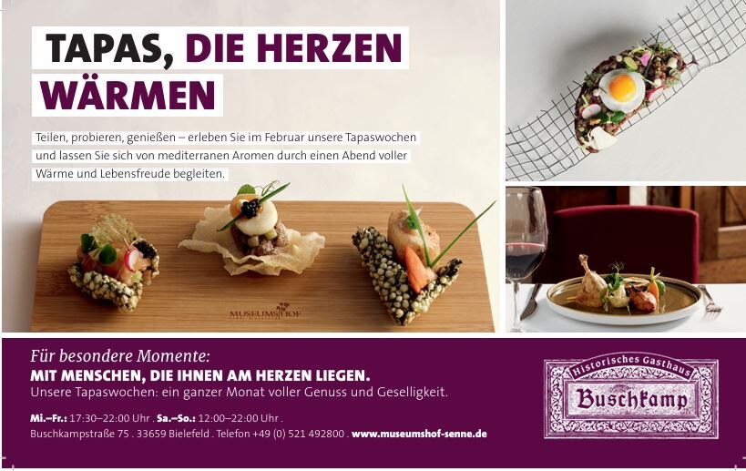 Tapas-Wochen im Buschkamp – Genuss wie in Spanien!