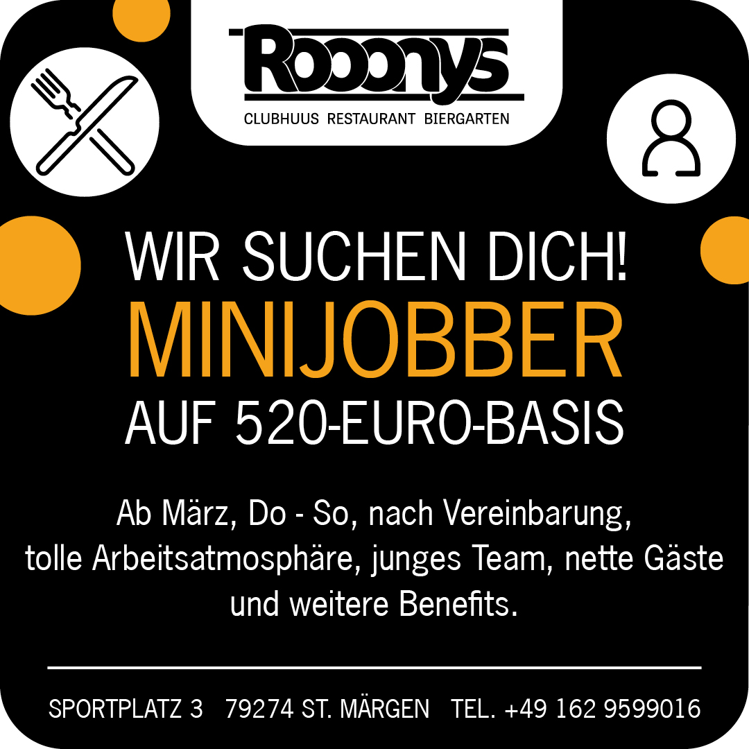 Aushilfe 520€   Teilzeit im Service