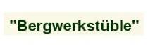 Restaurant Bergwerkstüble