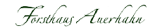 Logo Forsthaus Auerhahn