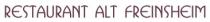 Logo Restaurant Alt Freinsheim 