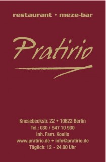 Logo Restaurant Pratirio