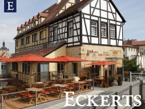 Logo Eckerts. Das neue Wirtshaus im Fluss.