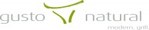 Logo Gusto Natural modern. grill.