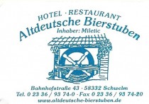 Logo Hotel Restaurant Altdeutsche Bierstuben