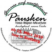 Logo Cafe und Gaststätte Päusken