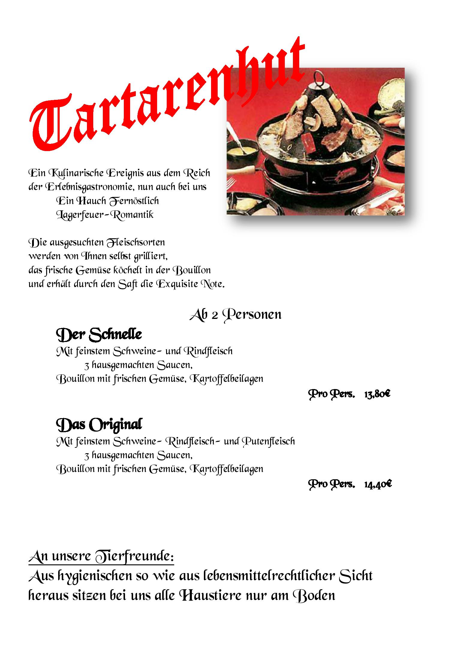 Speisekarte Altes Gasthaus Luig in Warstein, Seite 12