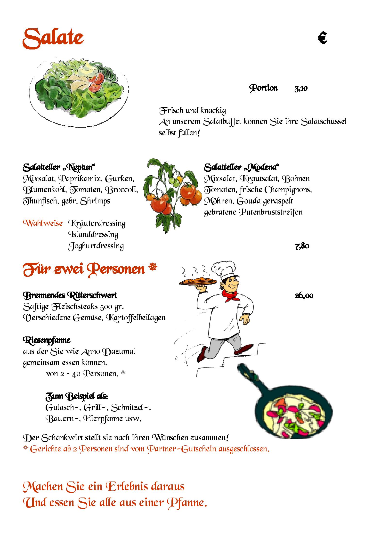 Speisekarte Altes Gasthaus Luig in Warstein, Seite 5