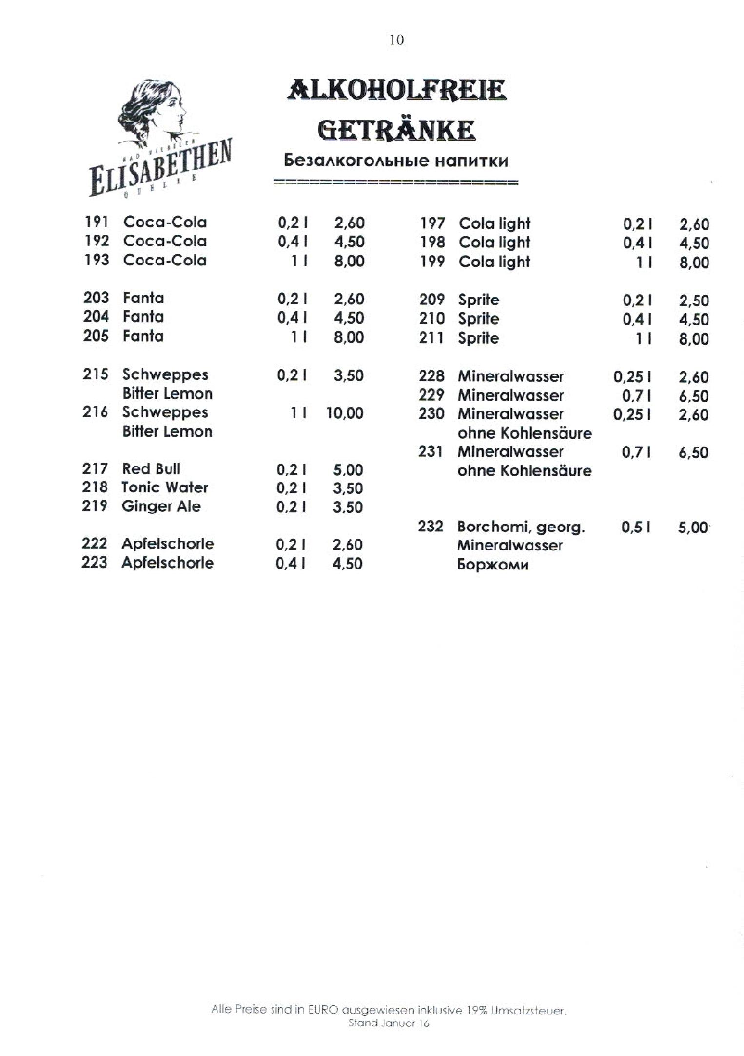 Speisekarte Restaurant-Palazzo Monte Cristo  in Offenbach, Seite 10