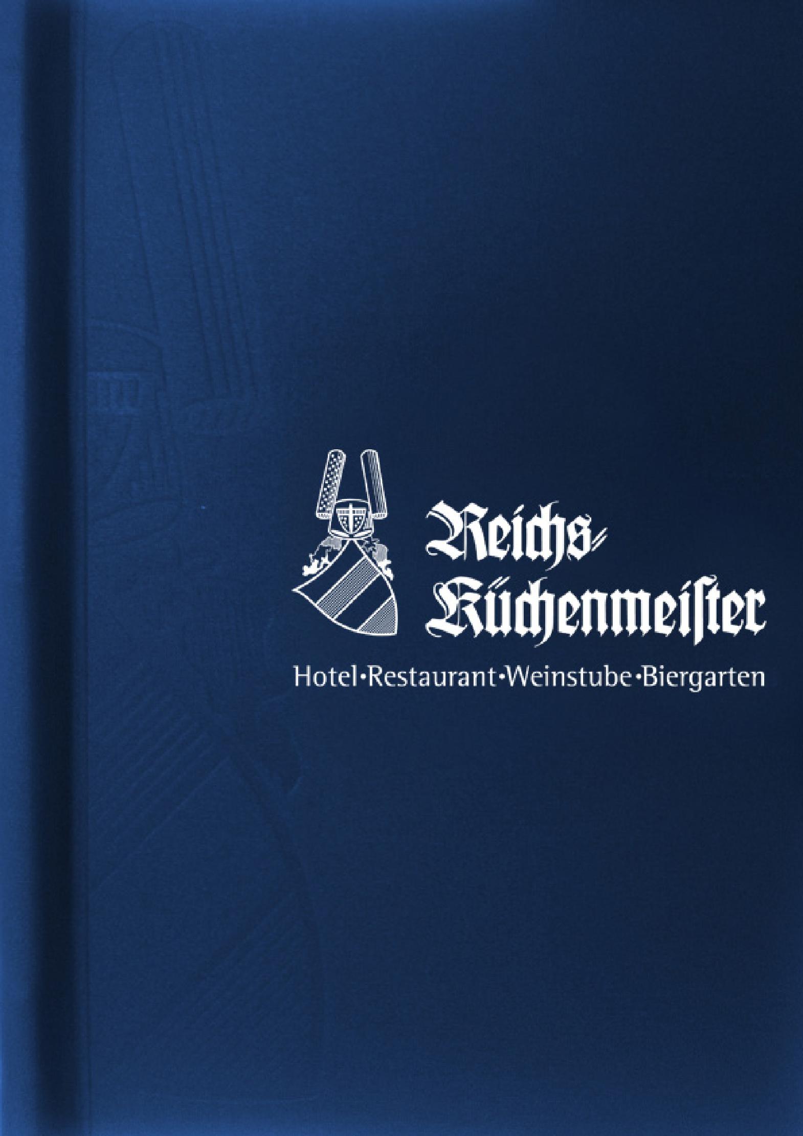 Speisekarte Hotel Reichsküchenmeister -Das Herz von Rothenburg in Rothenburg ob der Tauber, Seite 1