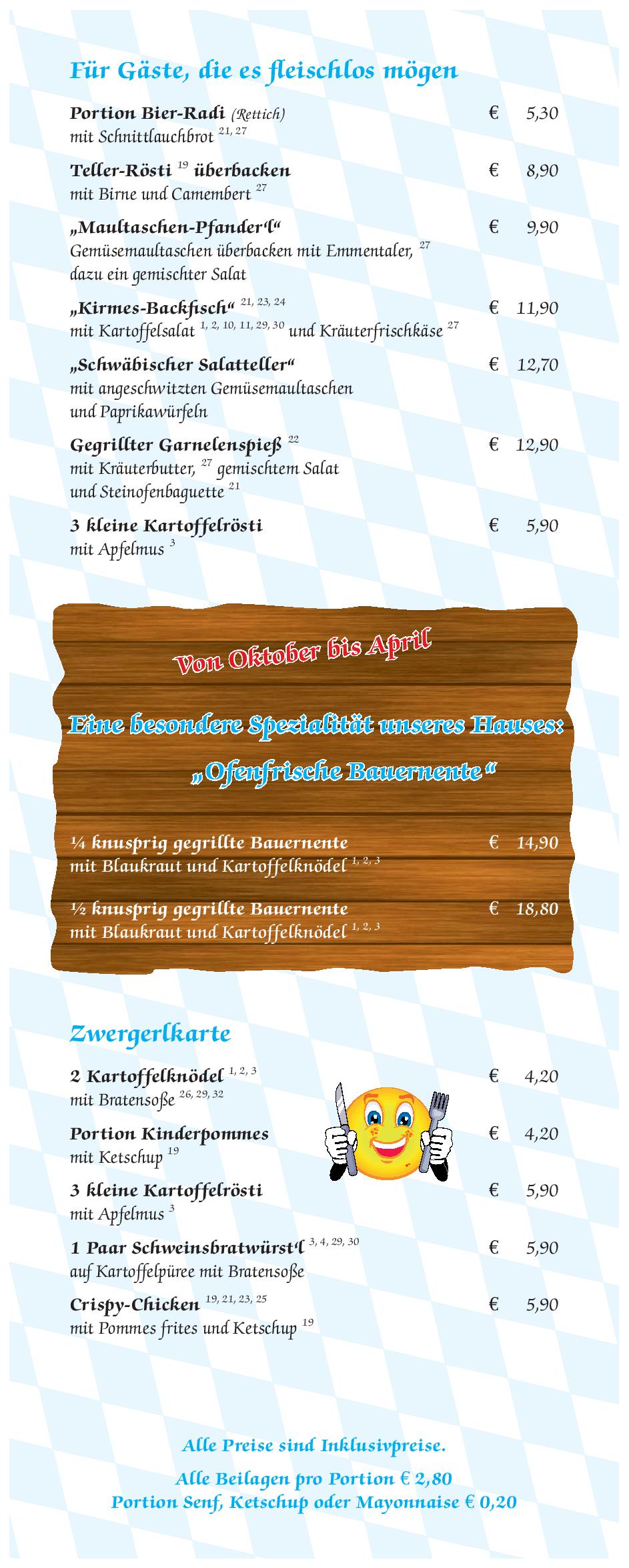 Speisekarte Andechser Mannheim in Mannheim, Seite 6