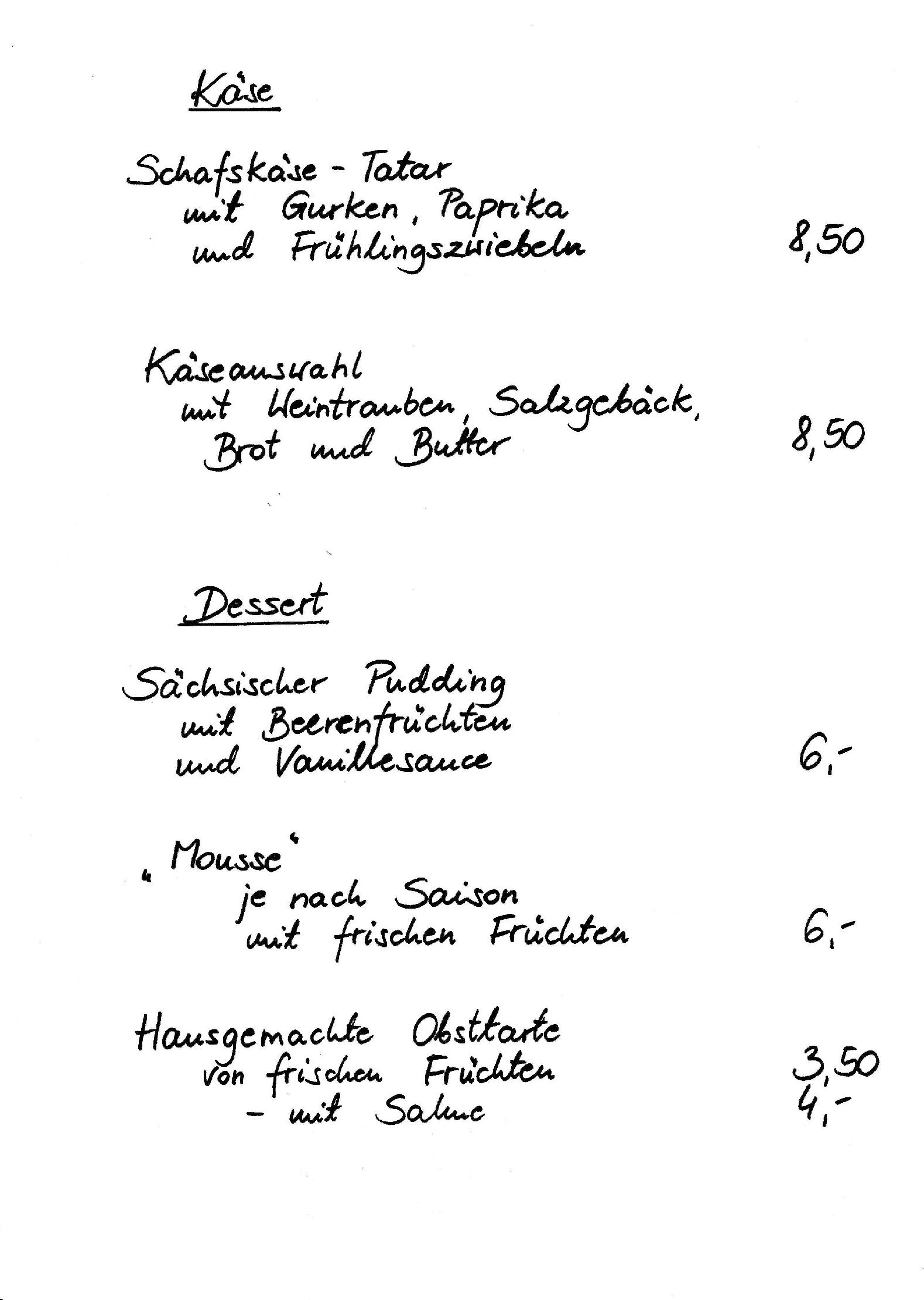 Speisekarte Weyers Restaurant in Berlin, Seite 5
