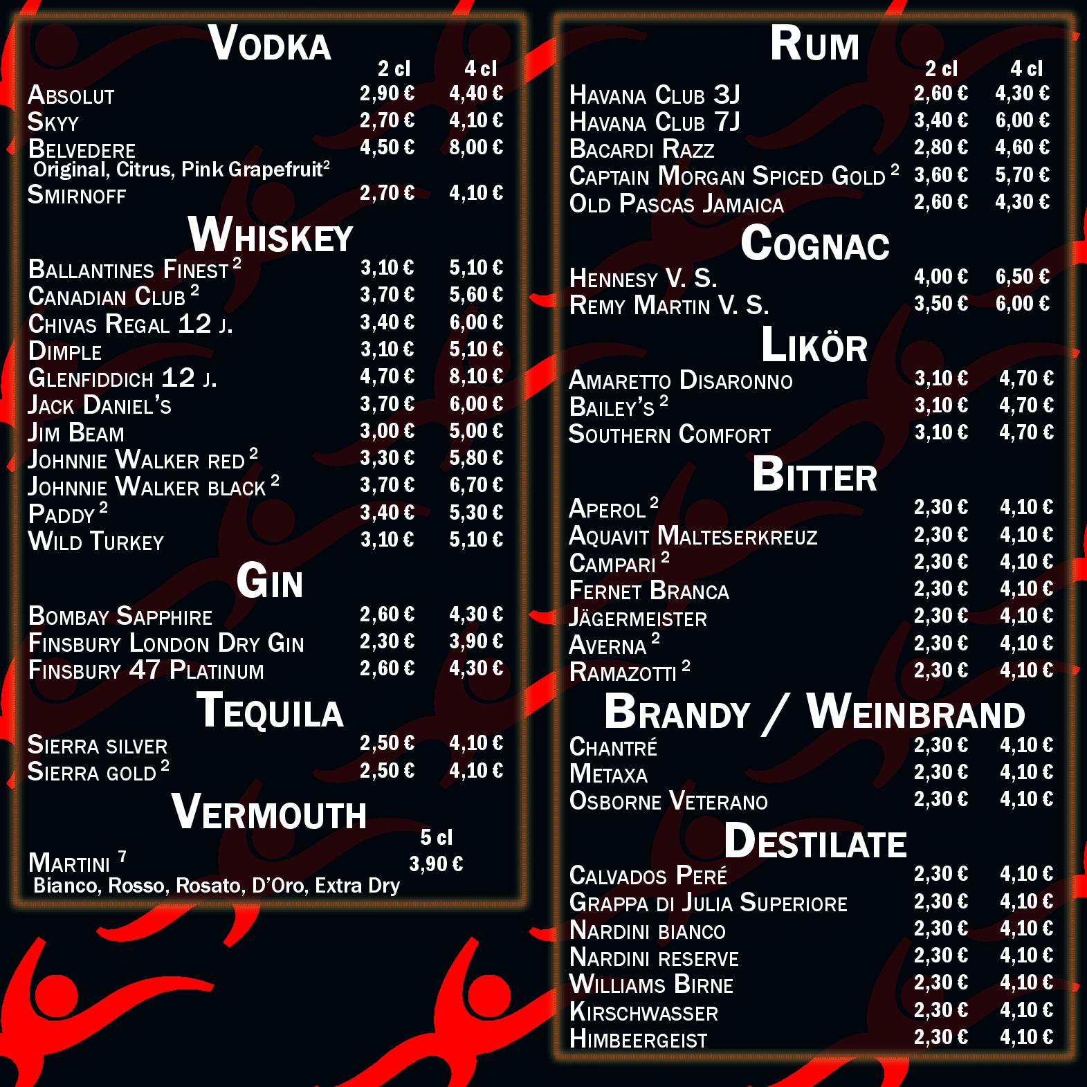 Speisekarte Carambar in Berlin, Seite 12