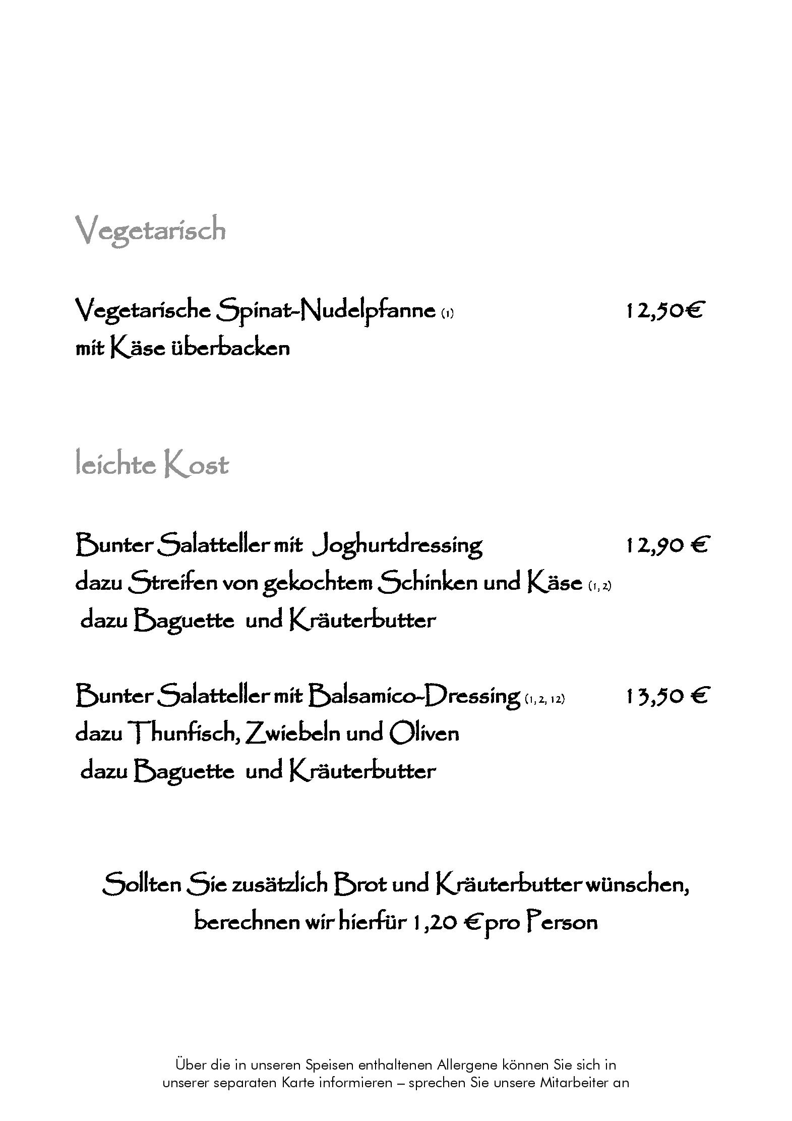 Speisekarte Am Unkelstein im Ringhotel Haus Oberwinter in Remagen, Seite 4